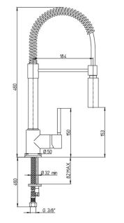 Смеситель для кухни Paini Cox 78CR557PEKM хром